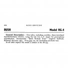 Bush RG4 Vintage Wireless Service Schematics PDF download.