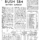 Bush SB4 Vintage Wireless Service Schematics PDF download.
