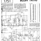 Bush TR116 Vintage Wireless Service Schematics PDF download.