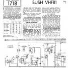 Bush VHF81 Vintage Wireless Service Schematics PDF download.