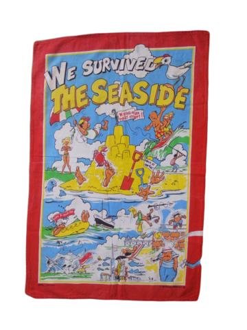 Tea Towel We Survived The Seaside Mauritron # 78922.