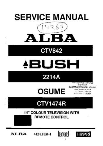 BUSH CTV842 Service Manual by download #90137