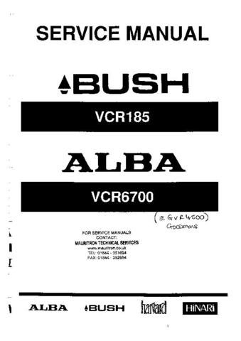 BUSH VCR185 Service Manual by download #90142