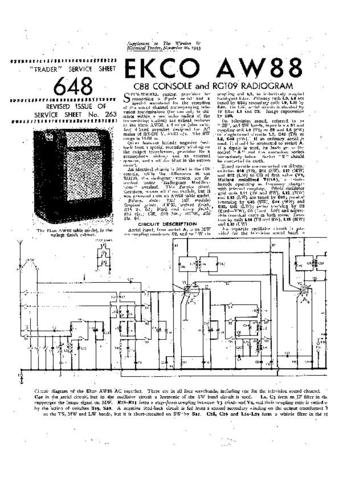 EKCO C88 Equipment Service Information by download #90180