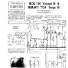 EKCO COMPACT 16 Equipment Service Information by download #90181
