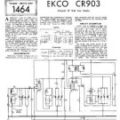 EKCO CR903 Equipment Service Information by download #90190