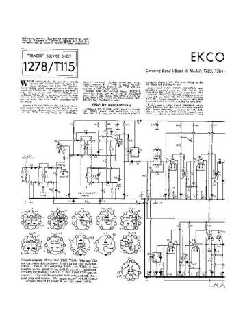 EKCO TC267 Equipment Service Information by download #90346