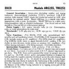 EKCO TRG252 Equipment Service Information by download #90368