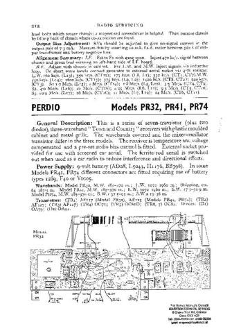 PERDIO PR41 Vol 2 Equipment Service Information by download #90651