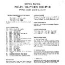 PHILIPS 1756U Vintage TV Service Info  by download #90692