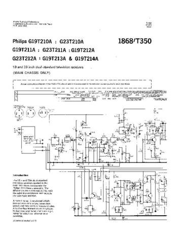 PHILIPS 210 Vintage TV Service Info  by download #90716