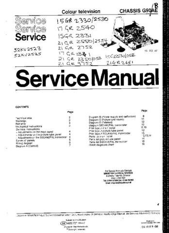 PYE G-B Vintage Service Information  by download #90918