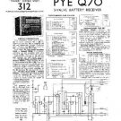 PYE Q70 Vintage Service Information  by download #90970