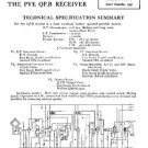 PYE QPB Vintage Service Information  by download #90978