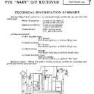 PYE QU Vintage Service Information  by download #90980