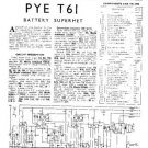 PYE T21 Vintage Service Information  by download #91002