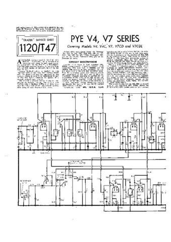 PYE V4 Equipment Service Information by download #91031