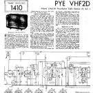 PYE VHF2D Vintage Service Information  by download #91041