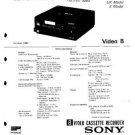 SONY EVC8E Service Manual by download #91075