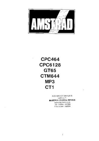 AMSTRAD CPC464 Service Manual by download #91264