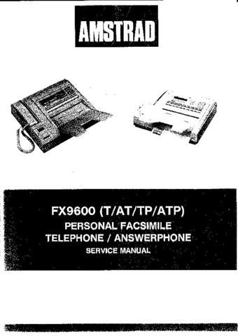 AMSTRAD FX9600ATP Service Manual by download #91279