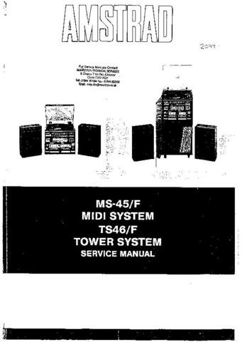 AMSTRAD MS45F Service Manual by download #91286
