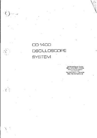 COSSOR CD1400 Service Information  by download #91311
