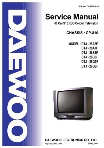 DAEWOO DTJ28A6F Service Manual  by download #91341