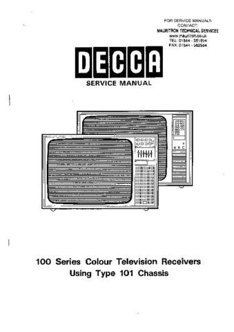 DECCA 100 Series Service Information  by download #91358