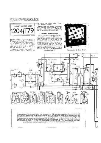 DECCA DM14 Service Information  by download #91374