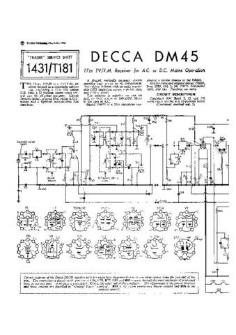 DECCA DM45 Service Information  by download #91383