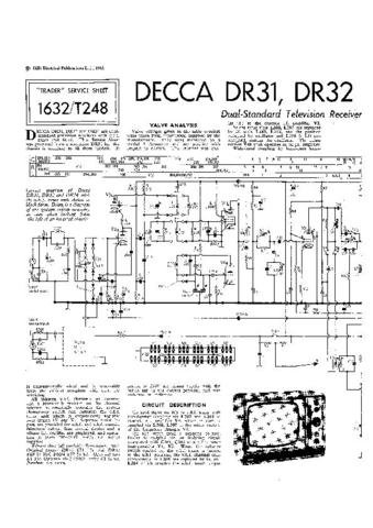 DECCA DR31 Service Information  by download #91389