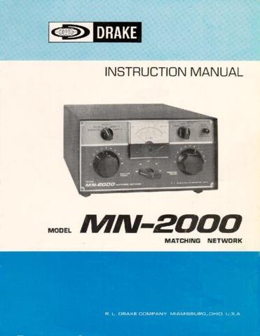 DRAKE MN2000 Technical Information by download #91421