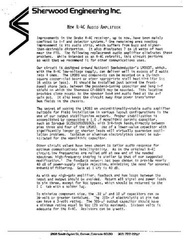 DRAKE R4CAUD2 Technical Information by download #91445