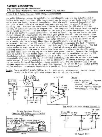 DRAKE R4CAUDIO Technical Information by download #91446