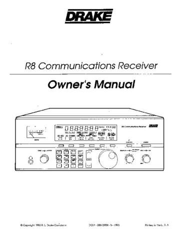 DRAKE R8 Technical Information by download #91455