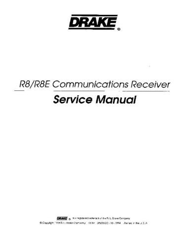 DRAKE R8ESVC Technical Information by download #91456