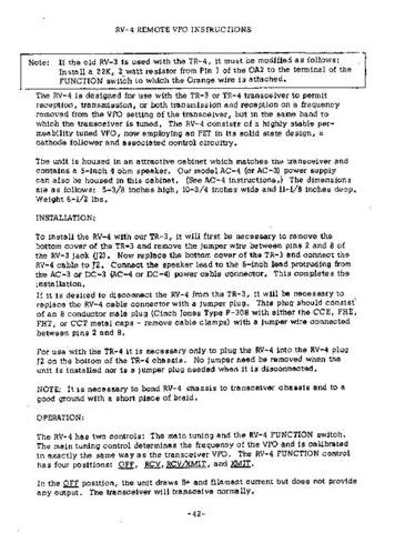 DRAKE RV4 Technical Information by download #91467