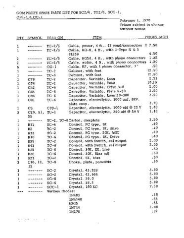 DRAKE SCSPARES Technical Information by download #91473
