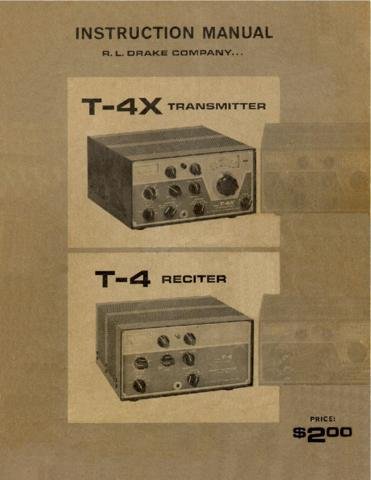 DRAKE T4X Technical Information by download #91489