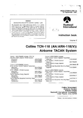 DRAKE TCN118 VOL 3 INS Technical Information by download #91497
