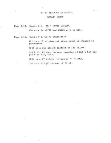 DRAKE TR4CERR Technical Information by download #91505