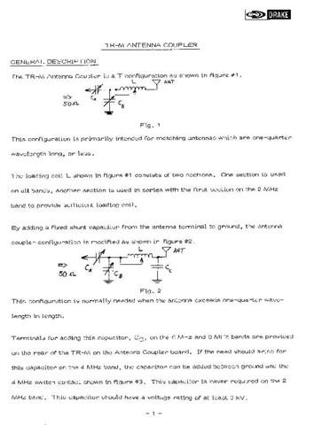 DRAKE TRMANT Technical Information by download #91515