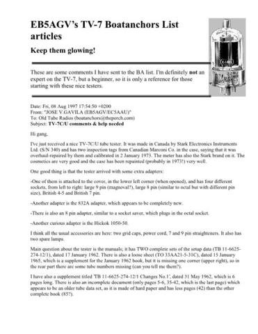 DRAKE TV71 Technical Information by download #91521