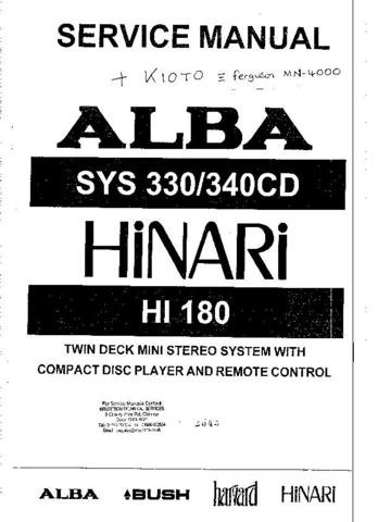 FERGUSON SYS340CD Service Information by download #91568