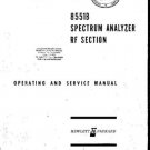 Hewlett Packard 8551B Service and Operating by download #91645