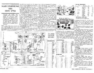 MARCONI 950 Vintage Service Information by download #91860