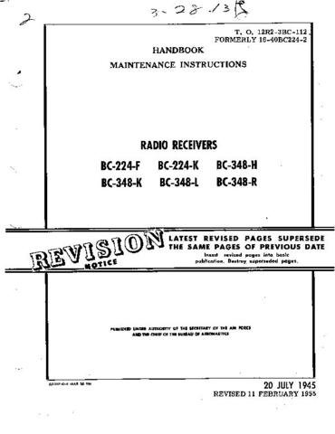 MILITARY BC348 SERIES RECEIVER SERVICE by download #91896