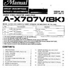 PIONEER AX707V Service Manual by download #91988