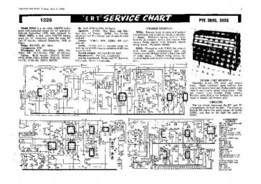 PYE 3DSG Vintage Service Information  by download #92031
